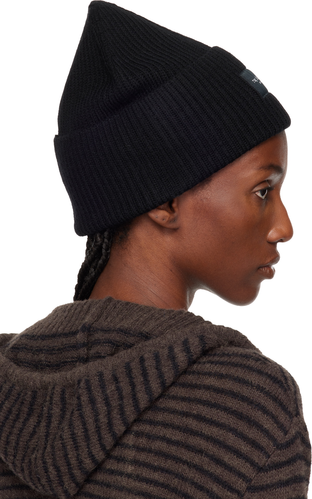 rag & bone Black Blake Wool Beanie
