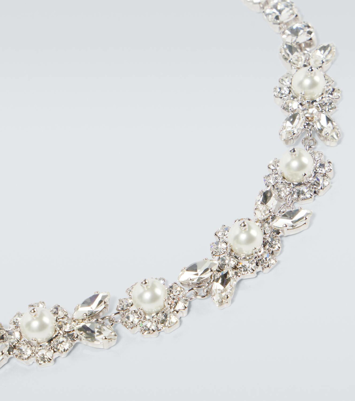 Simone Rocha Faux pearl and crystal-embellished necklace