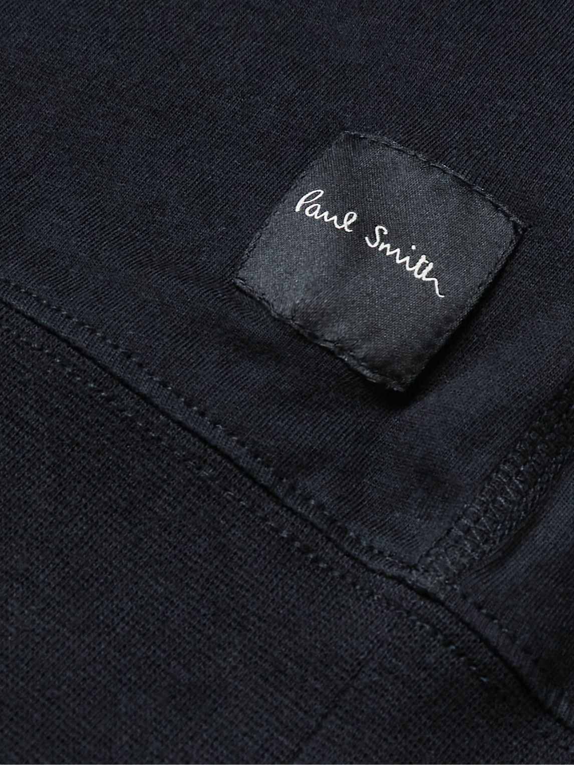 Paul Smith - Logo-Appliquéd Cotton-Jersey Pyjama Top - Black