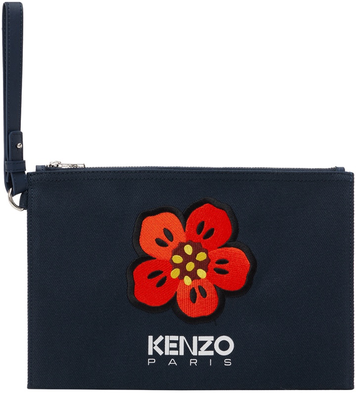 Photo: Kenzo Navy Kenzo Paris Large Boke Flower Pouch
