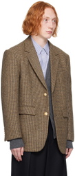 Dunst Brown Check Blazer