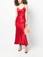 Reformation Red Parma Silk Midi Dress