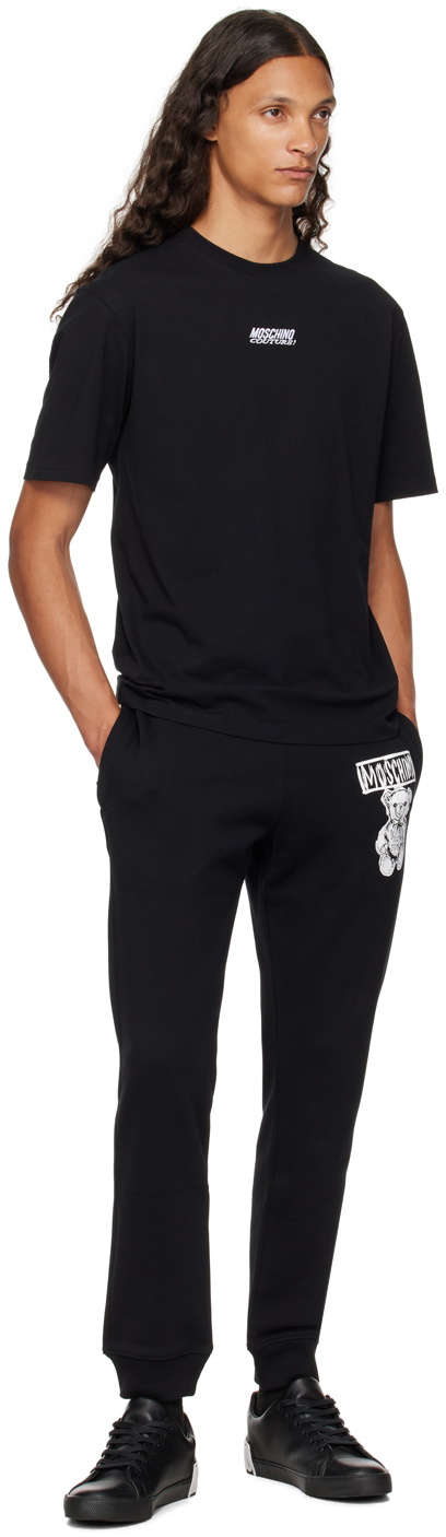 Moschino Black Teddy Bear Sweatpants