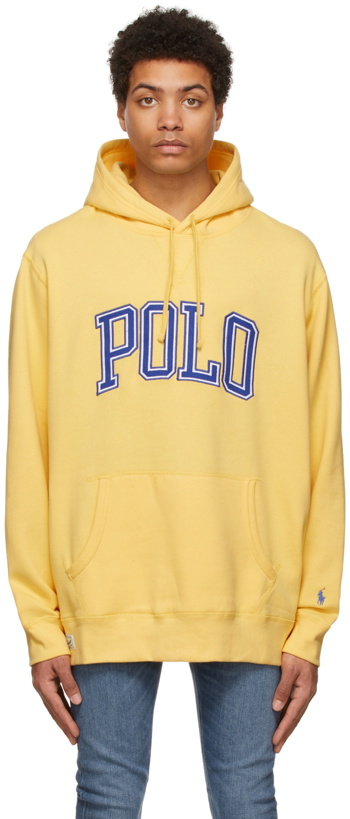 Photo: Polo Ralph Lauren Yellow 'The RL' Logo Hoodie