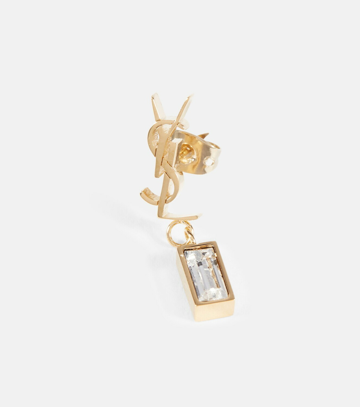 Saint Laurent - Cassandre embellished single earring Saint