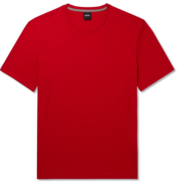 Photo: Hugo Boss - Slim-Fit Cotton-Jersey T-Shirt - Red