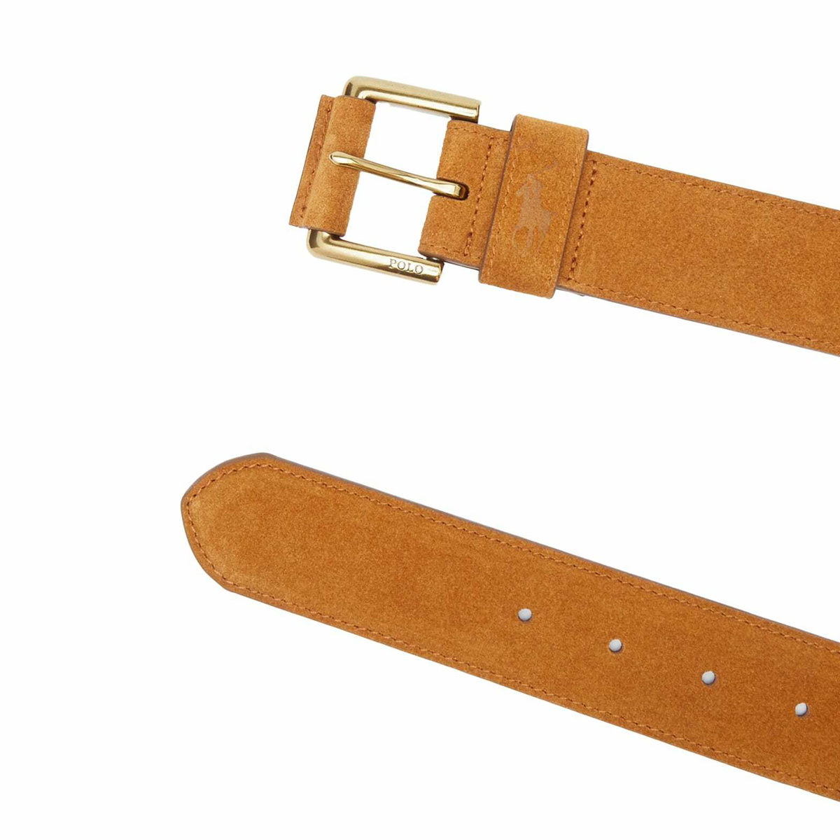 Ralph Lauren Tan Suede Belt Polo Ralph Lauren Brown Suede Buckle Belt | Harrods US main image 3