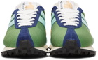 Lanvin Green & Blue Mesh Bumpr Sneakers