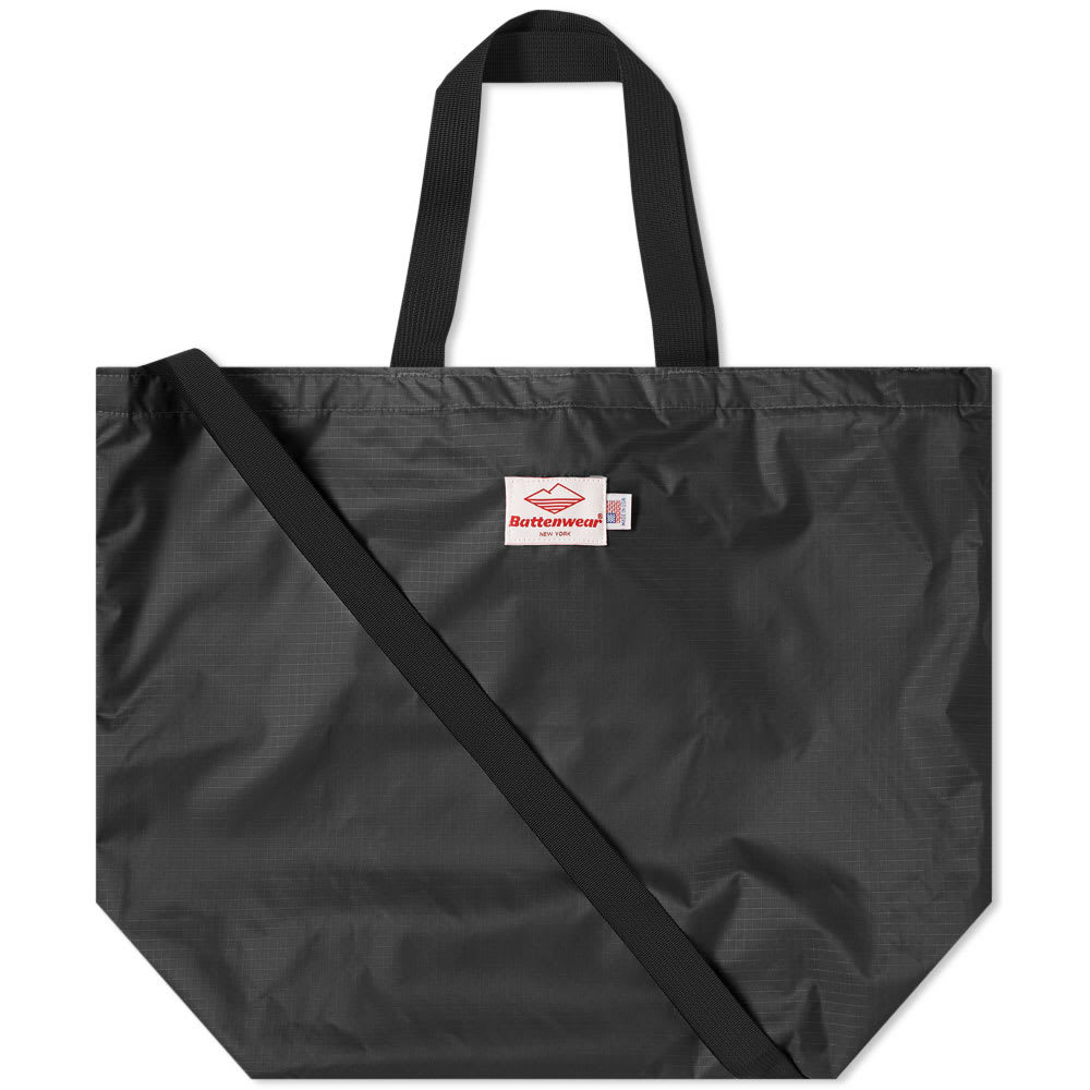 Mini Packable Tote Black/Black, Battenwear