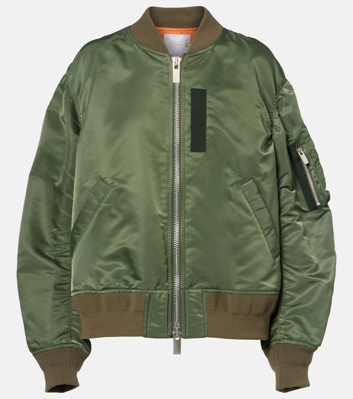 Sacai Technical twill bomber jacket