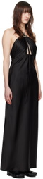WYNN HAMLYN Black Buckle Maxi Dress