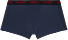 Hugo Three-Pack Multicolor Logo Trunks