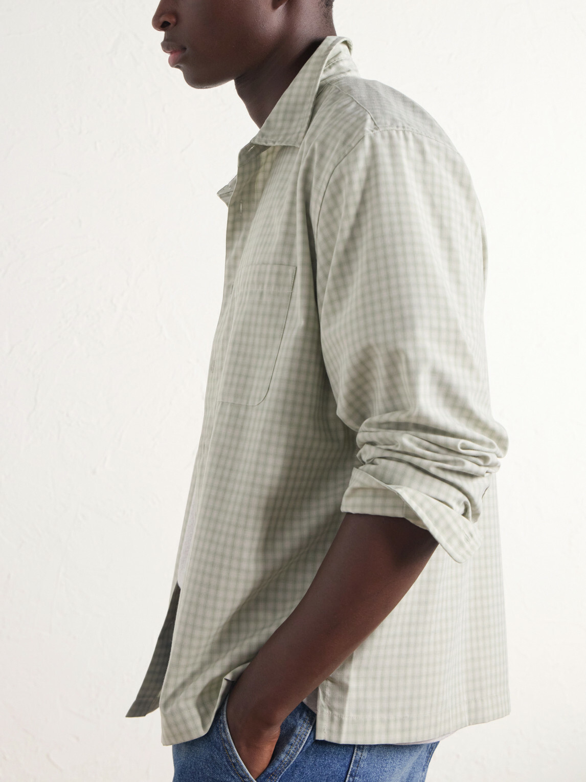 Aimé Leon Dore - Checked Poplin Shirt - Green