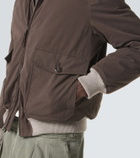 Brunello Cucinelli Shearling-trimmed blouson jacket