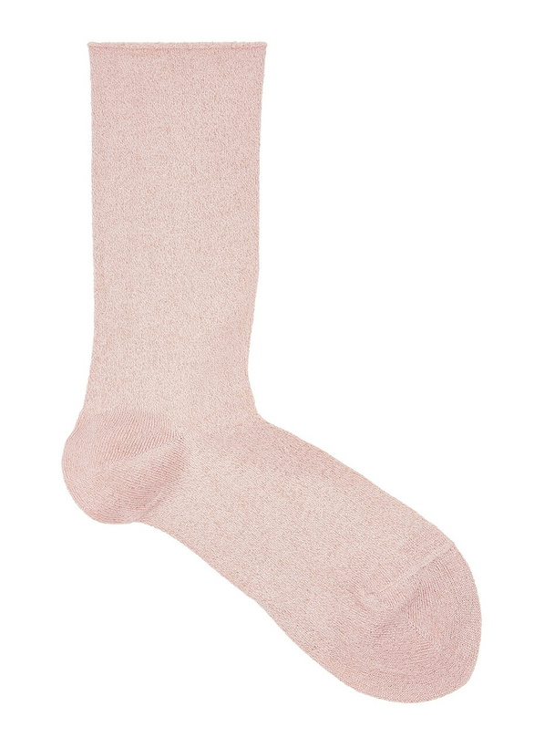 Photo: Falke Shiny Metallic-weave Socks Light Pink
