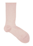 Falke Shiny Metallic-weave Socks Light Pink
