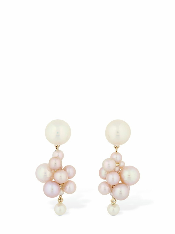 Photo: SOPHIE BILLE BRAHE - 14kt & Pearl Botticelli Rose Earrings