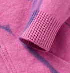 The Elder Statesman - Tie-Dyed Cashmere Zip-Up Hoodie - Pink