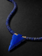Jacquie Aiche - Gold, Lapis Lazuli and Diamond Beaded Necklace