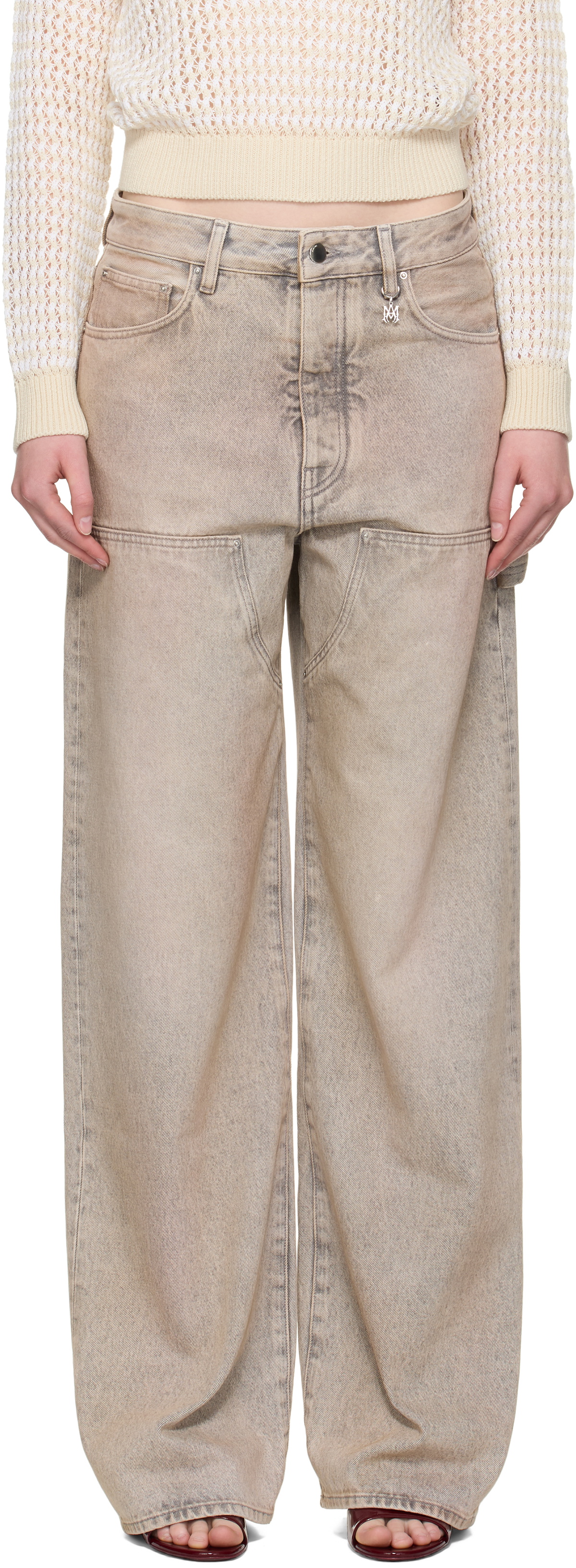 パンツ AMIRI Paradise Pant Amiri Men's Bleached MA Paisley Utility Pants | Neiman Marcus