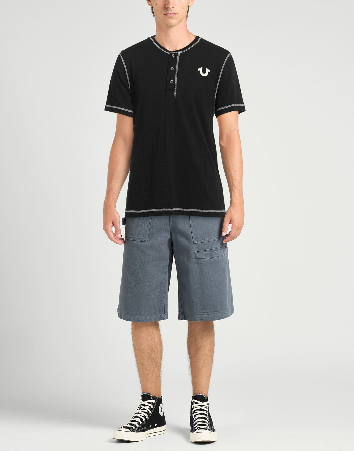 True Religion Mens T-shirt in Black