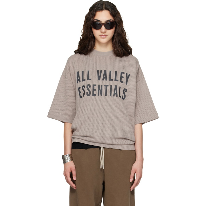 Photo: Fear of God ESSENTIALS Taupe Merch T-shirt