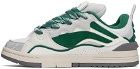 Li-Ning Off-White & Green Wave Pro Sneakers