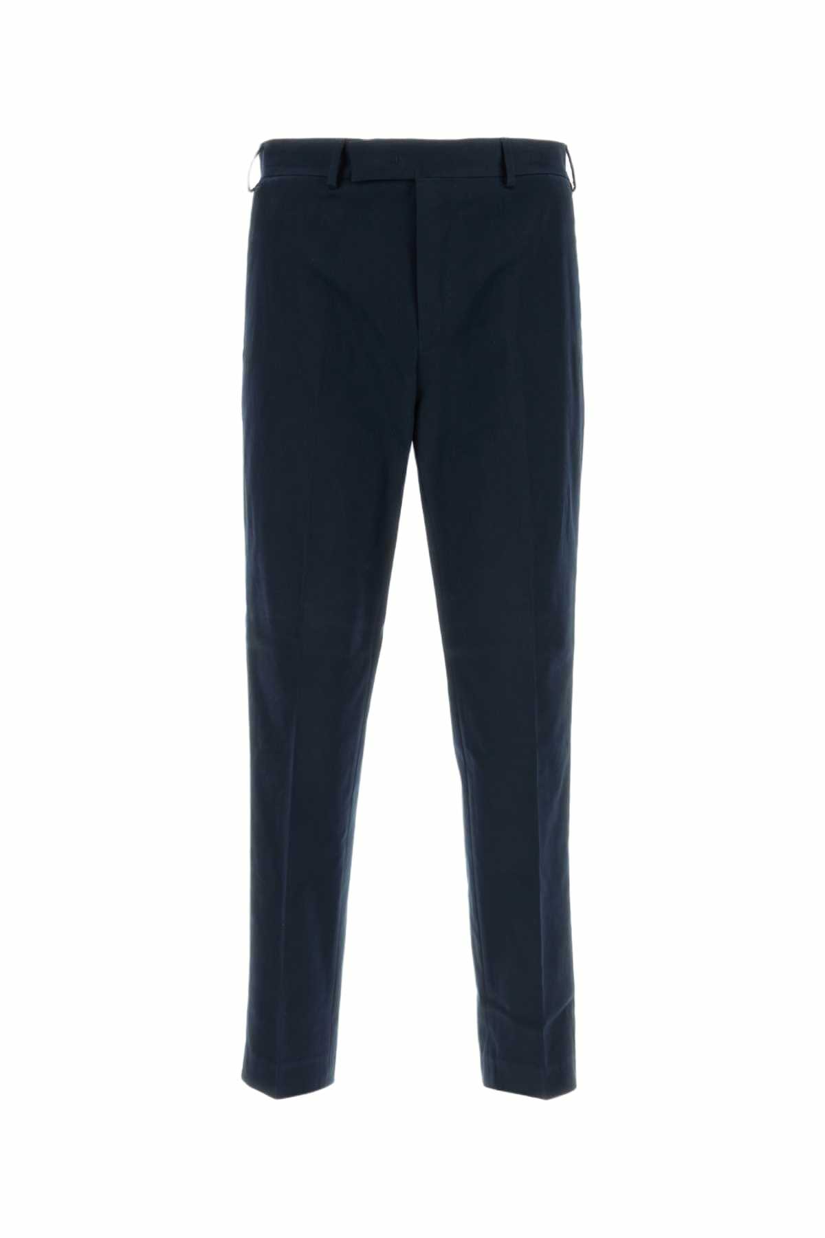 PT Torino Navy Blue Stretch Cotton Pant