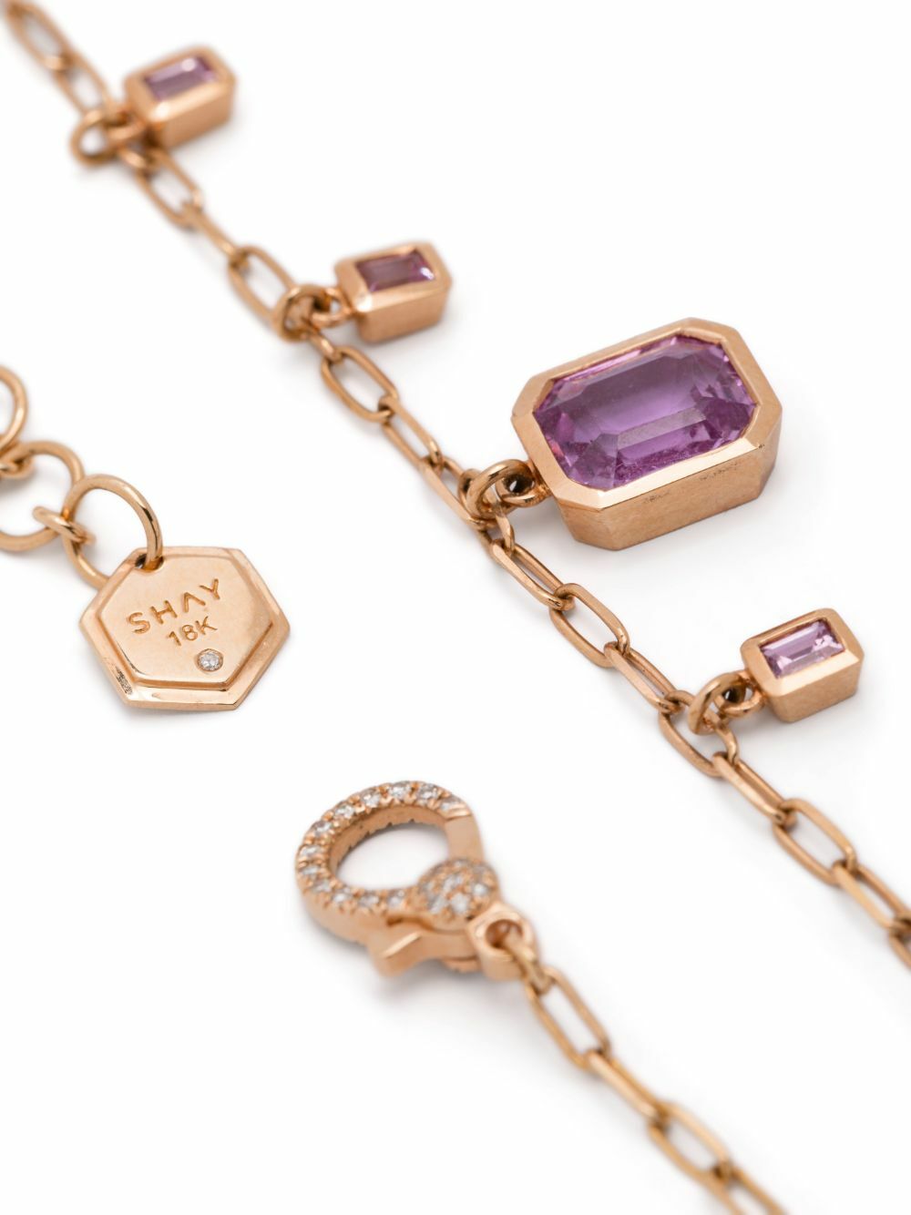 SHAY 18K Rose Gold Pink Sapphire Choker