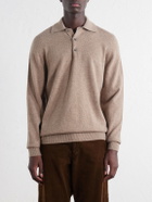William Lockie - Wool Polo Sweater - Neutrals