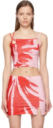 ioannes Pink Teardrop Tank Top