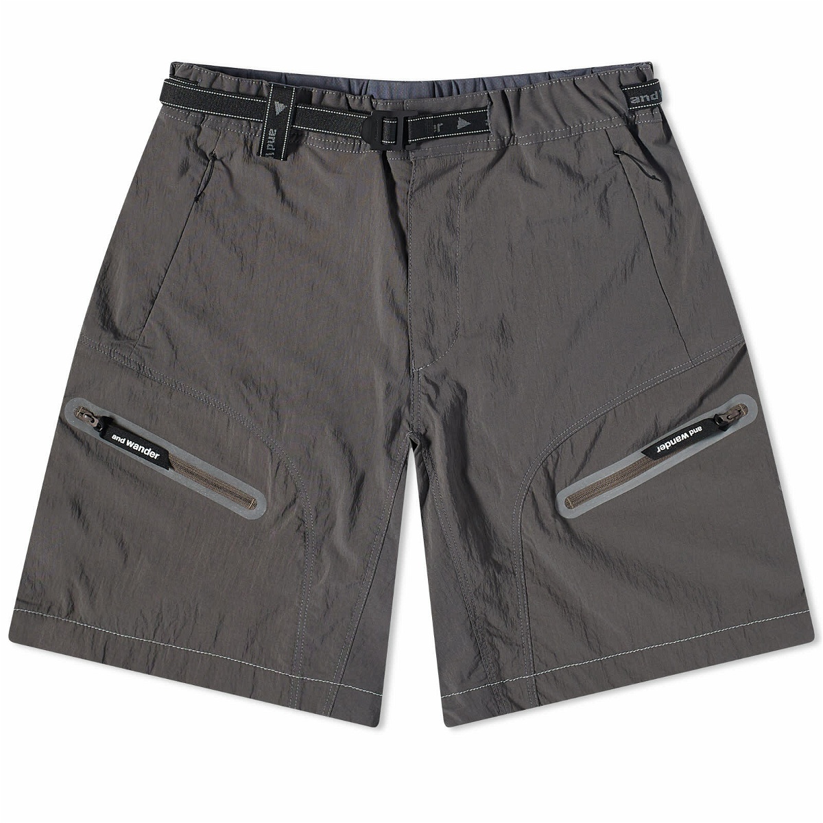And Wander Men's Light Hike Short in Charcoal and Wander