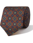 RUBINACCI - 7cm Wool and Silk-Blend Tie - Brown