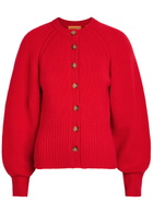 Guest In Residence Sculpted Cashmere Cardigan Red
