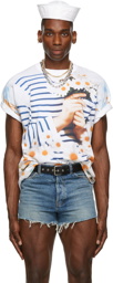 Jean Paul Gaultier SSENSE Exclusive White Les Marins Pierre & Gilles T-Shirt