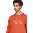 Saturdays NYC Red Bowery Miller Standard Sweatshirt