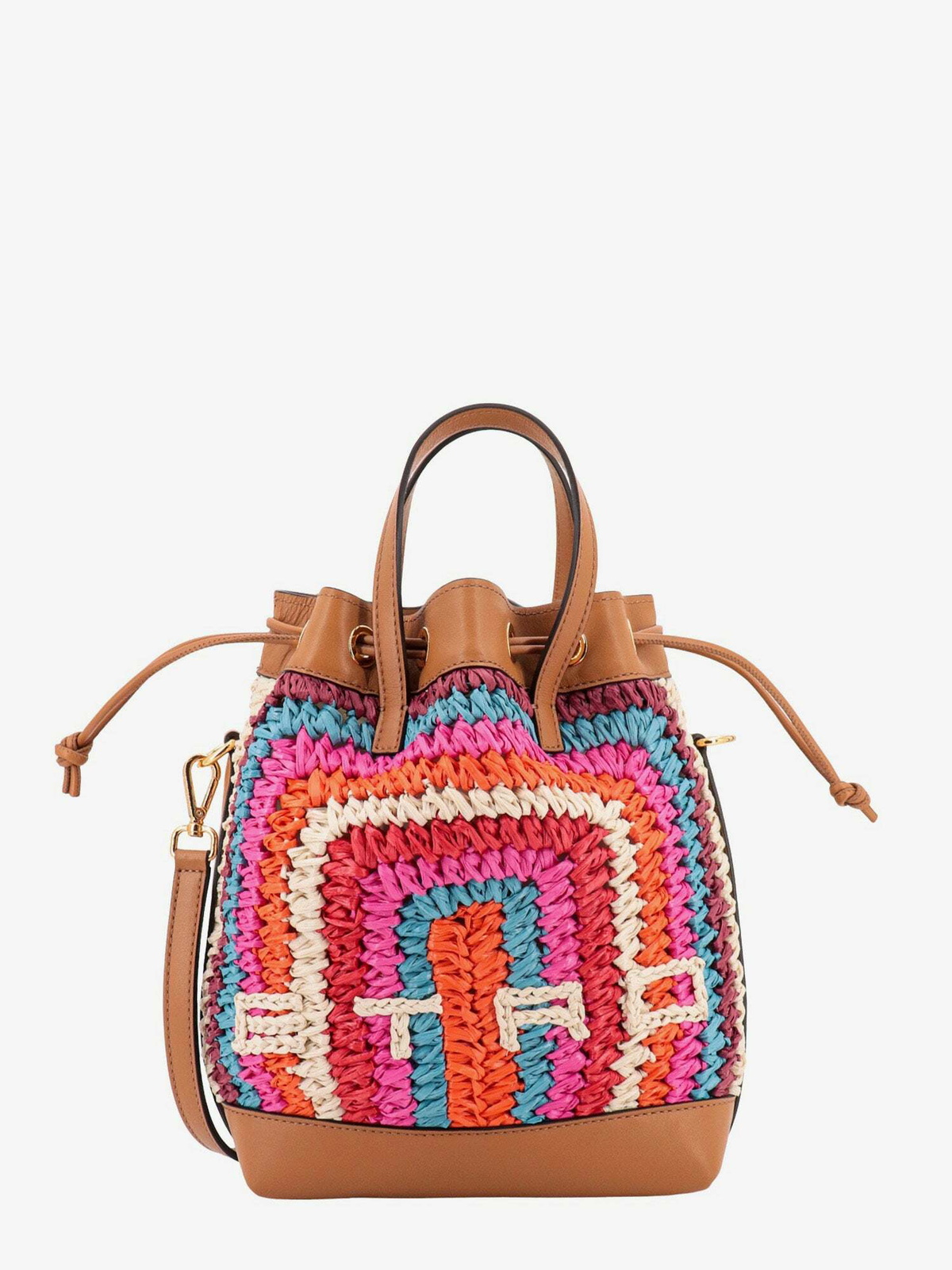 【ETRO】Logo Cotton Bucket Bag ETRO Coffa Leather Bucket Bag | Black | FARFETCH