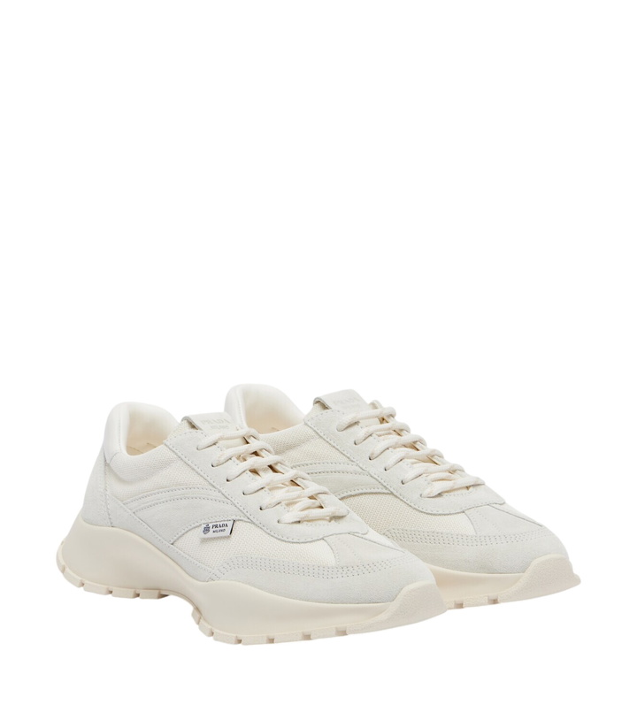Photo: Prada Suede-trimmed sneakers