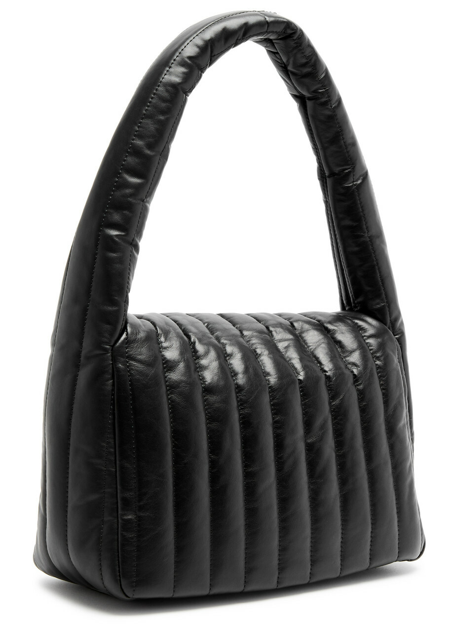 ショルダーバッグ・ポシェット BALENCIAGA BLACK NAPPA LEATHER SMALL MONACO SHOULDER BAG Balenciaga - Monaco small leather shoulder bag black - The