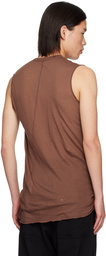 Rick Owens Brown Porterville Basic Tank Top