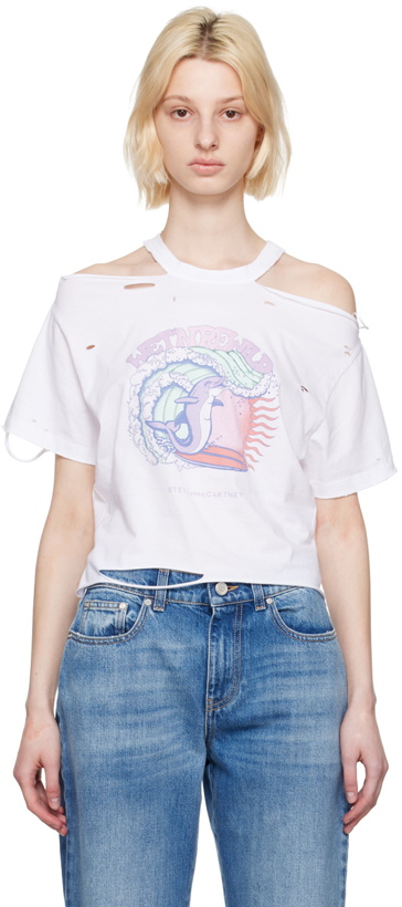 Photo: Stella McCartney White Distressed T-Shirt