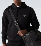 Prada Logo cotton-blend jersey hoodie