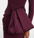 Solace London Kori satin-trimmed gown