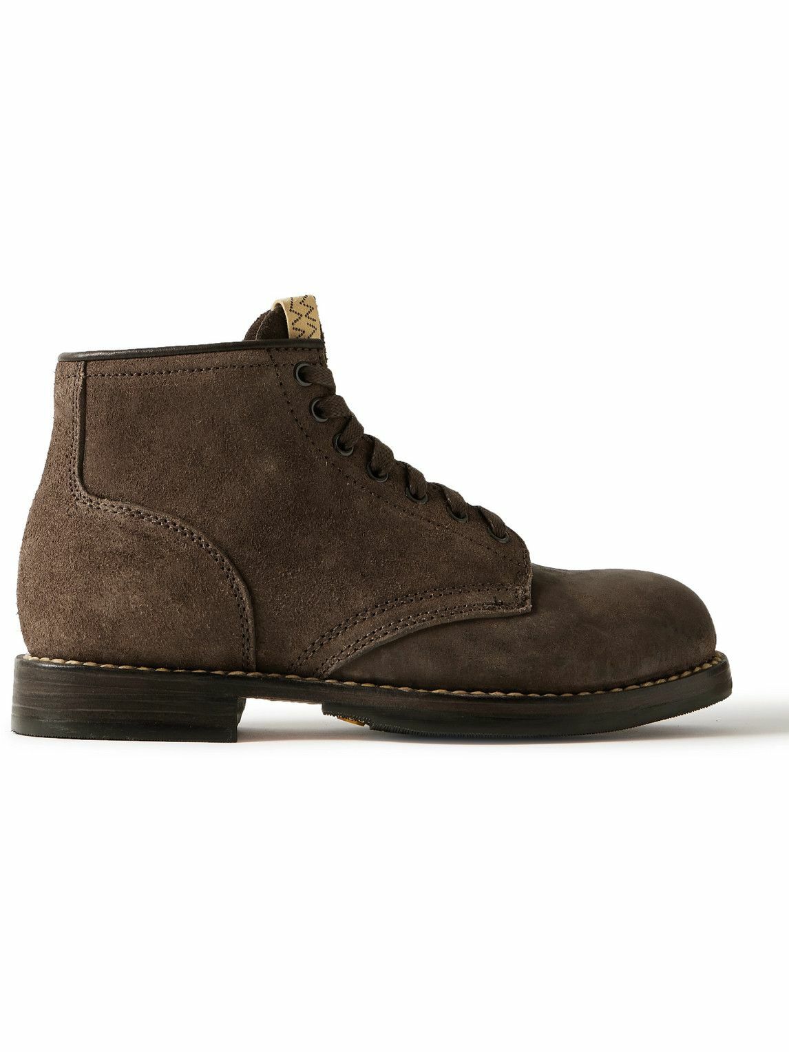 Visvim - Brigadier Suede and Distressed Nubuck Boots - Brown Visvim