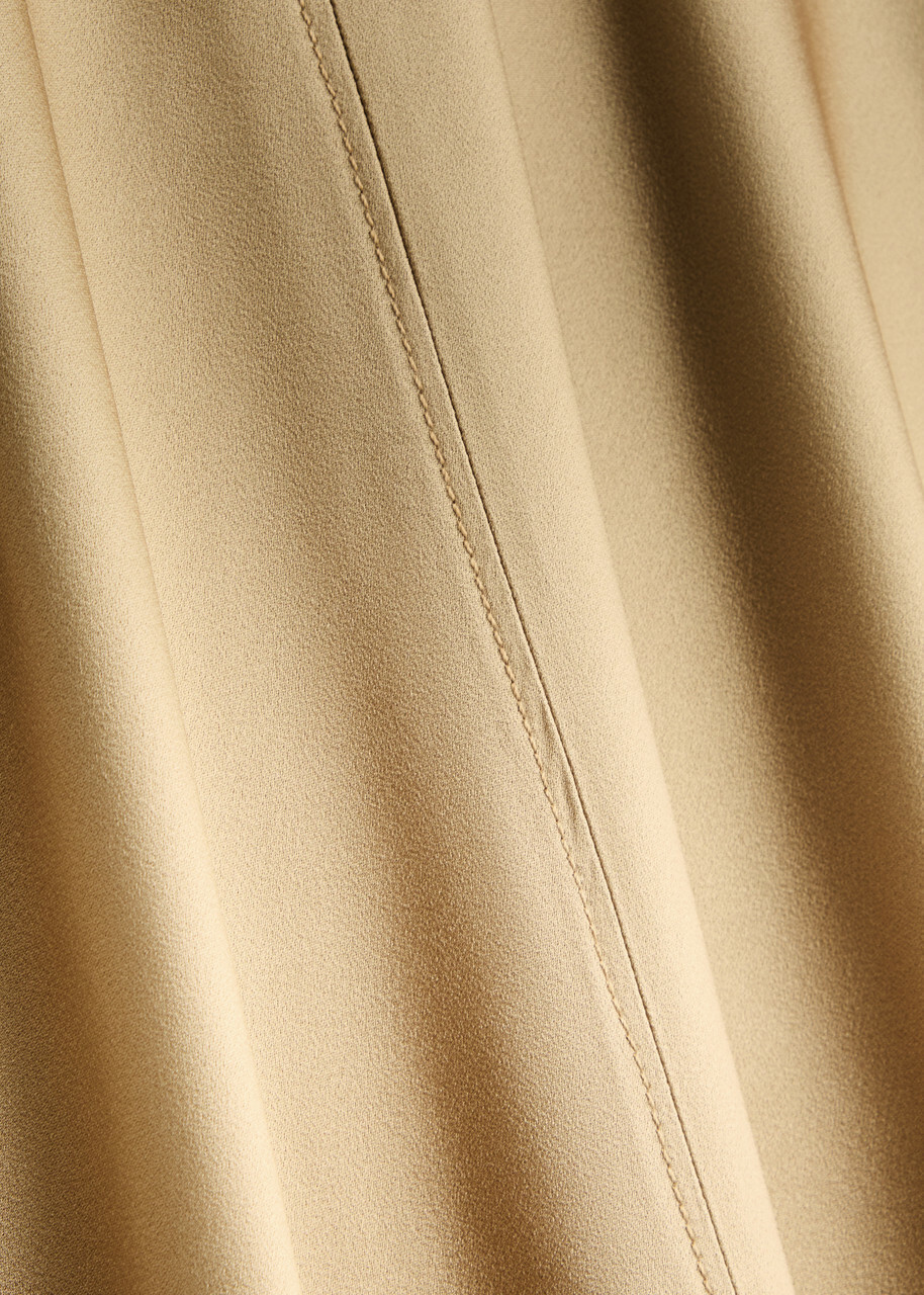 Forte_forte Satin Midi Dress Beige