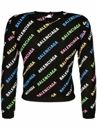 BALENCIAGA - All Over Logo Cotton Sweater