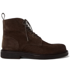 Mr P. - Jacques Shearling-Lined Suede Boots - Brown