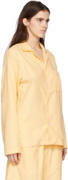 Tekla Yellow Flannel Pyjama Shirt