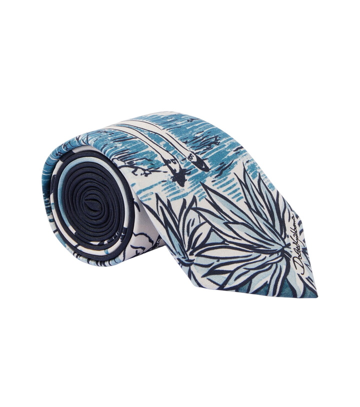 Photo: Dolce&Gabbana Printed silk twill tie