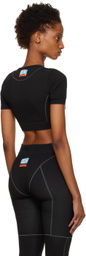 Heron Preston Black Seamless Sport Top